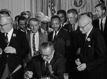 Photo: Signing of the Civil Rights Act of 1964