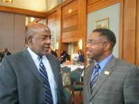 UNC Civil Rights Center Deputy Director Charles Daye and Ray Pierce from North Carolina Central University