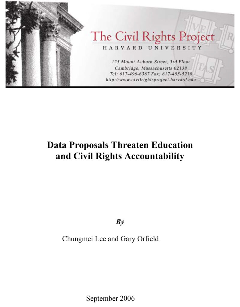 Data Proposals Threaten Education and Civil Rights Accountability