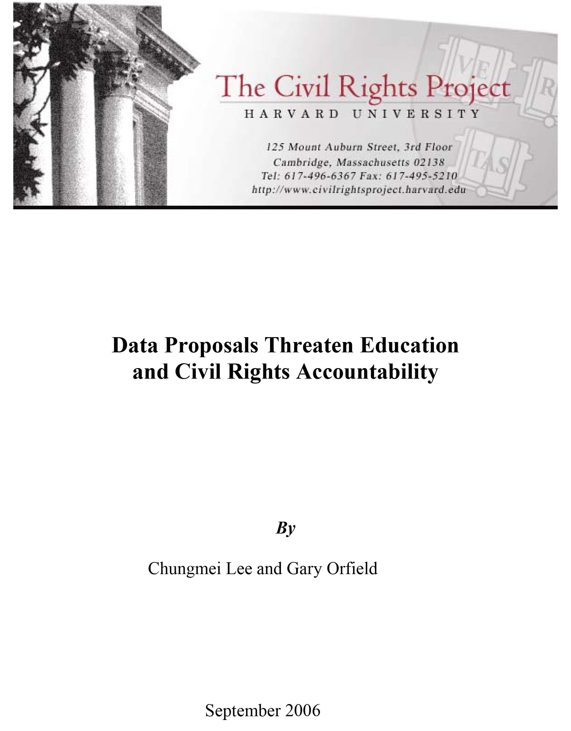 Data Proposals Threaten Education and Civil Rights Accountability - The ...