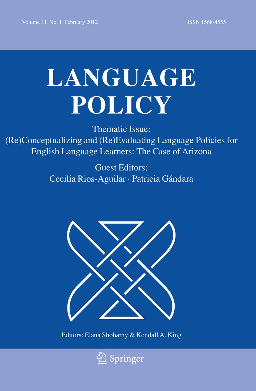 (Re)Conceptualizing and (Re)Evaluating Language Policies for English ...