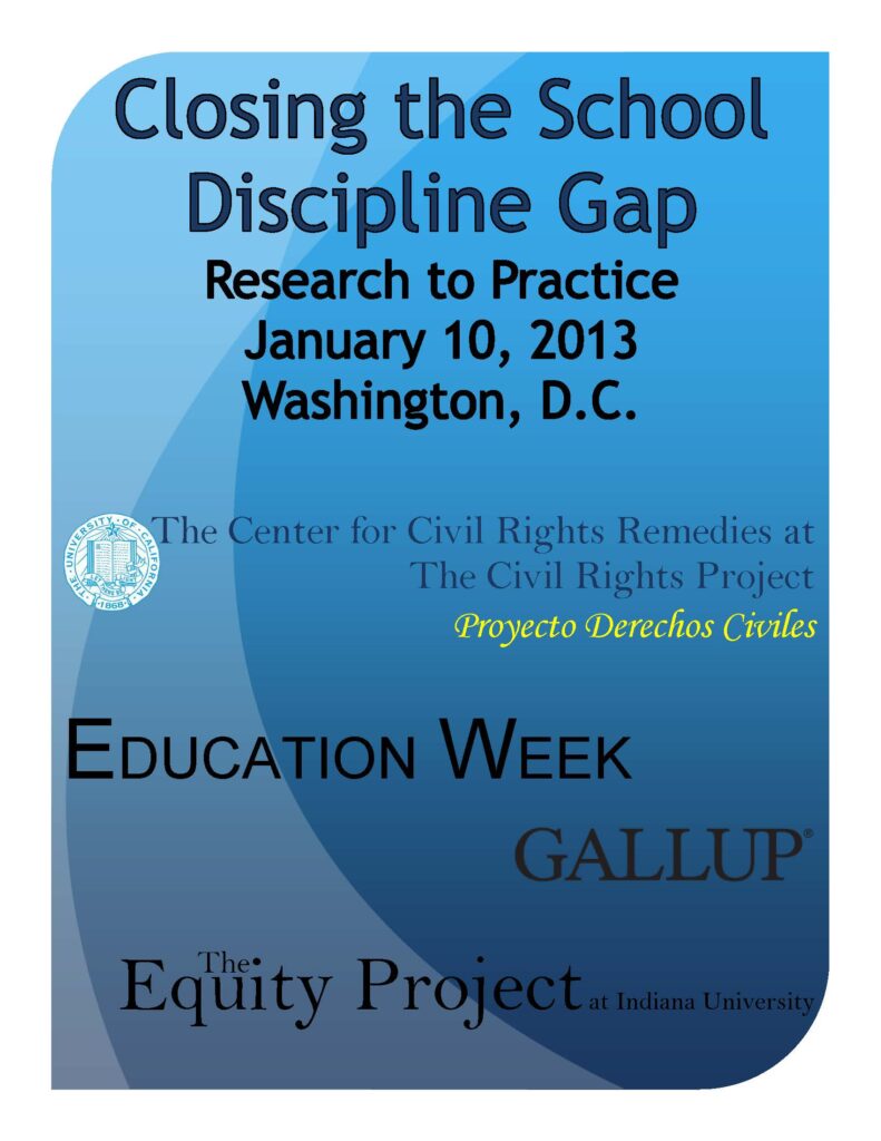 Closing the School Discipline Gap: Research to Practice Conference