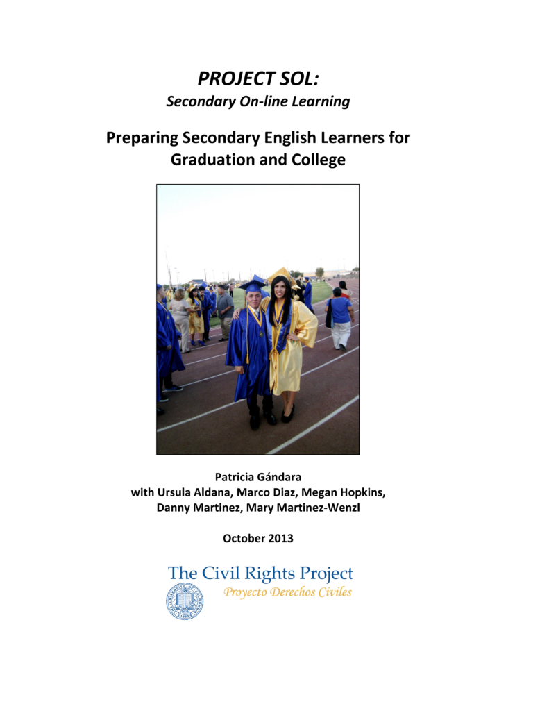 Preparing Secondary English Learners for Graduation and College