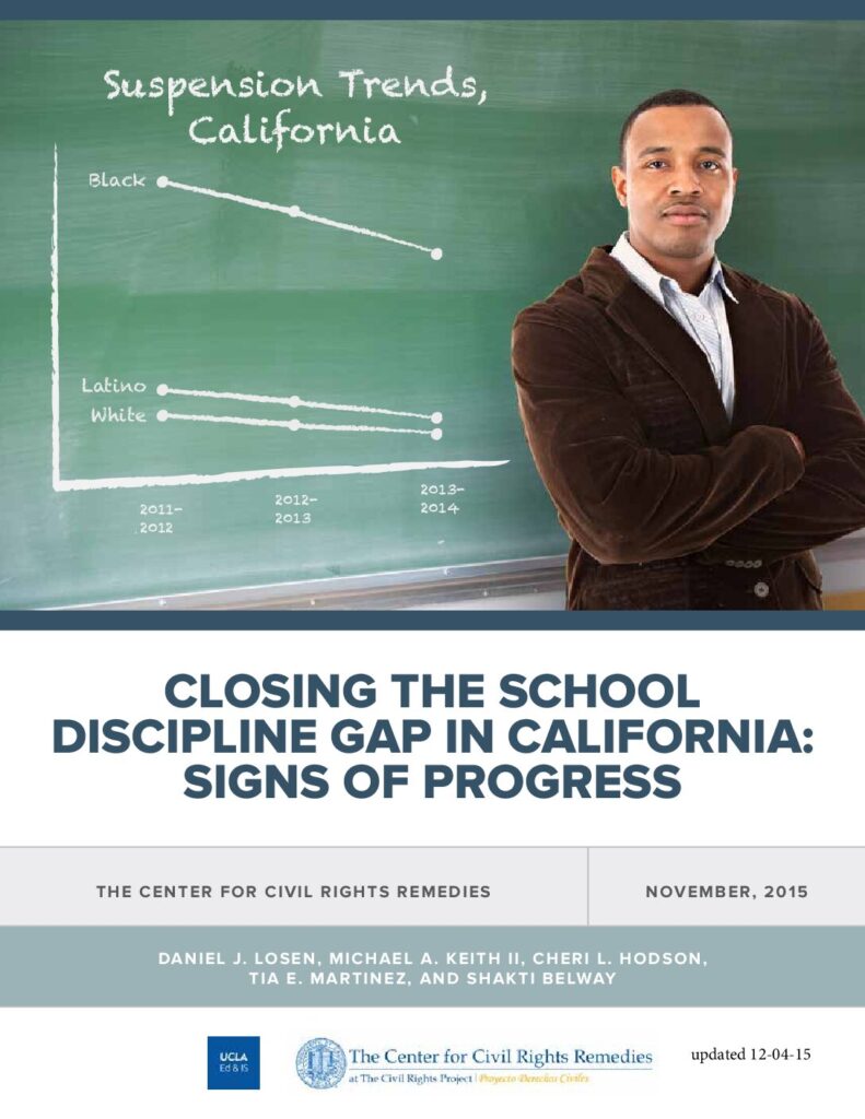 Closing the School Discipline Gap in California: Signs of Progress