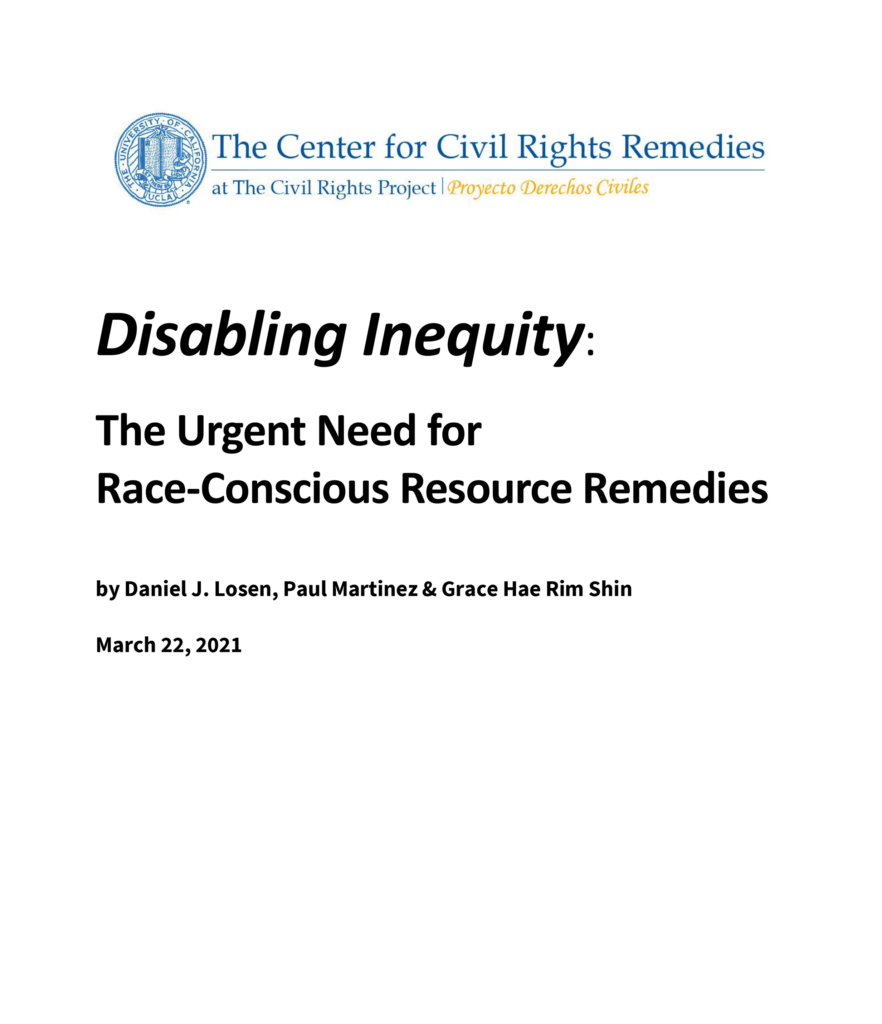 Disabling Inequity: The Urgent Need for Race-Conscious Resource Remedies