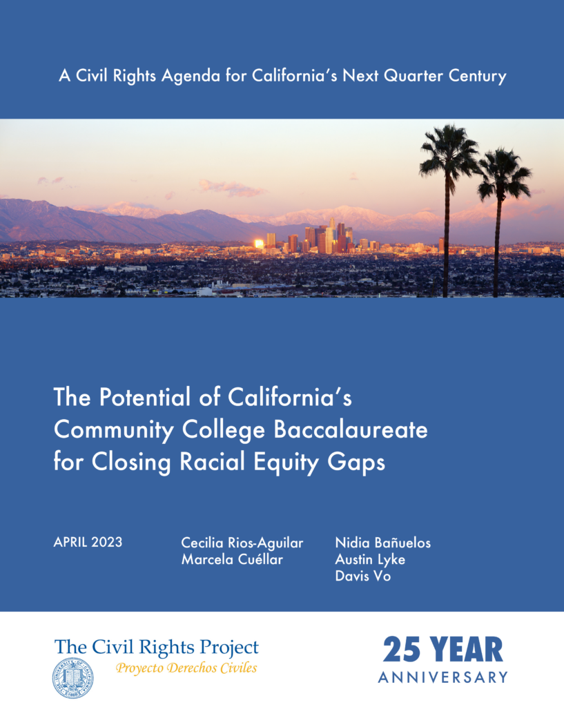 The Potential of California’s Community College Baccalaureate for Closing Racial Equity Gaps
