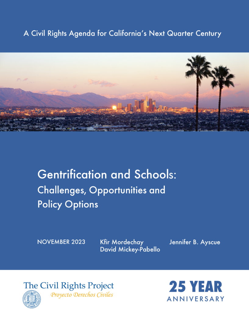 Gentrification and Schools: Challenges, Opportunities and Policy Options
