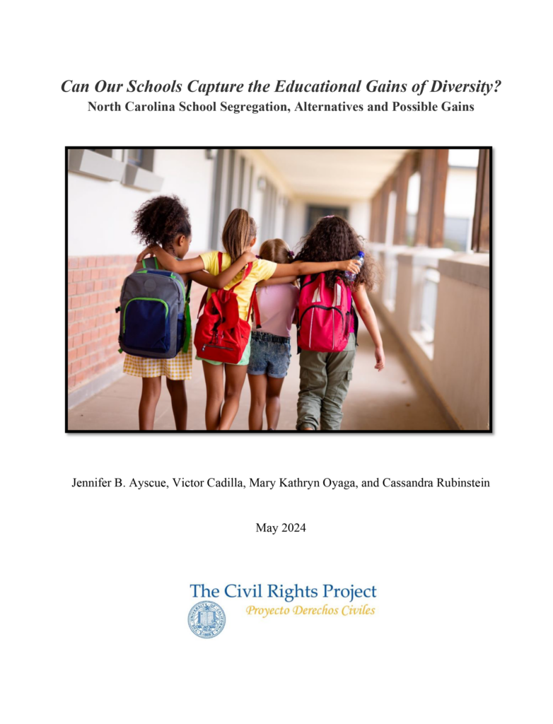 Can Our Schools Capture the Educational Gains of Diversity? North Carolina School Segregation, Alternatives and Possible Gains