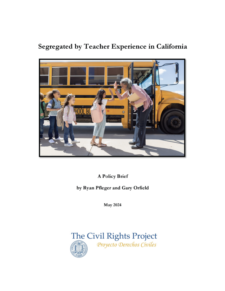 Segregated by Teacher Experience in California